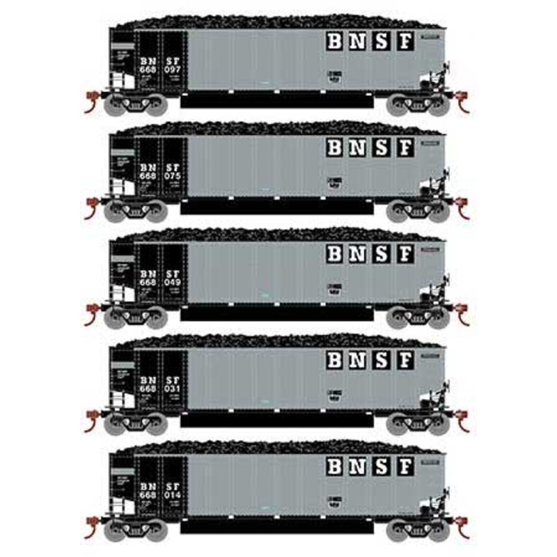 Athearn 81597 HO Scale BethGon Coalporter BNSF 5 Pack #3