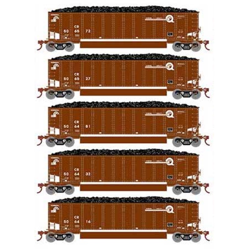 Athearn 81599 HO Scale BethGon Coalporter Conrail CR 5 Pack #2