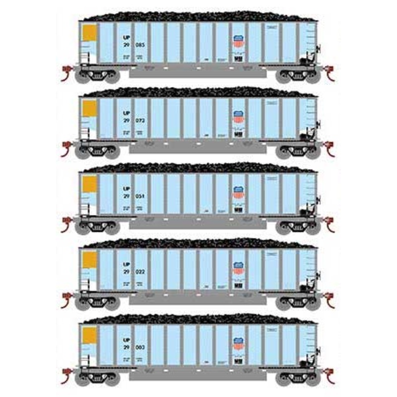 Athearn 81605 HO Scale BethGon Coalporter Union Pacific UP 5 Pack #2
