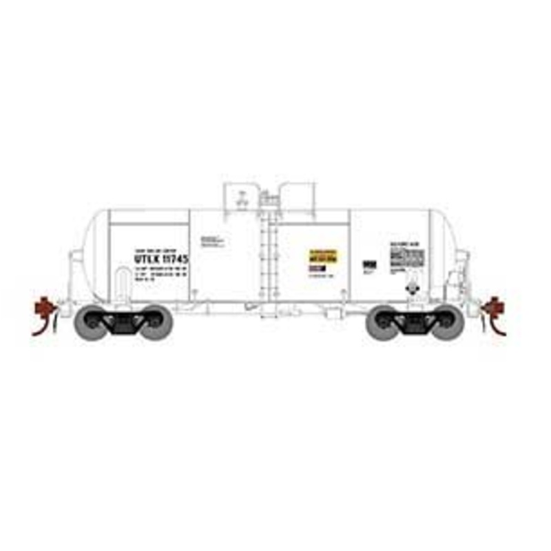Athearn Genesis G25768 HO Scale 13,000 Gallon Acid Tank Car "White" UTLX 11745