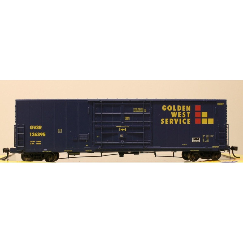 Athearn Genesis G4386 HO Scale 50' PC&F Boxcar Golden West GVSR 136395 - USED