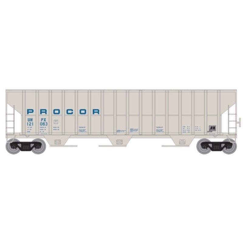 Athearn RTR 81963 HO 54' FMC 4700 Covered Hopper Procor UNPX 121063 - Like New USED