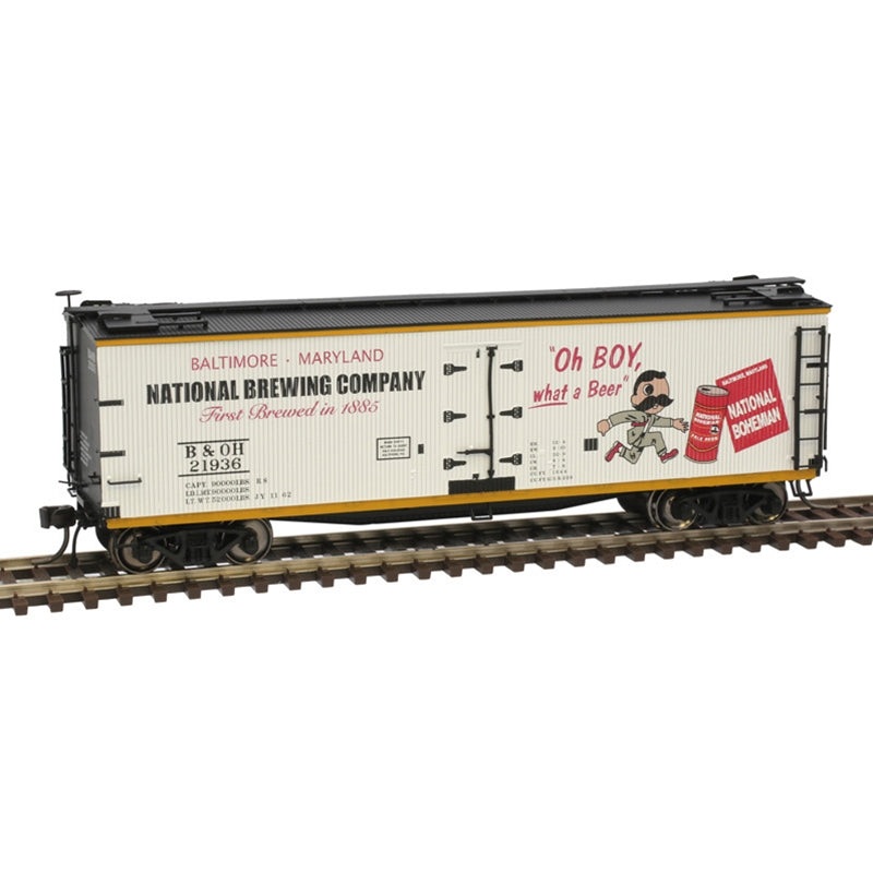 Atlas 20006327 HO Scale 40' Wood Reefer National Bohemian B&OH 21936