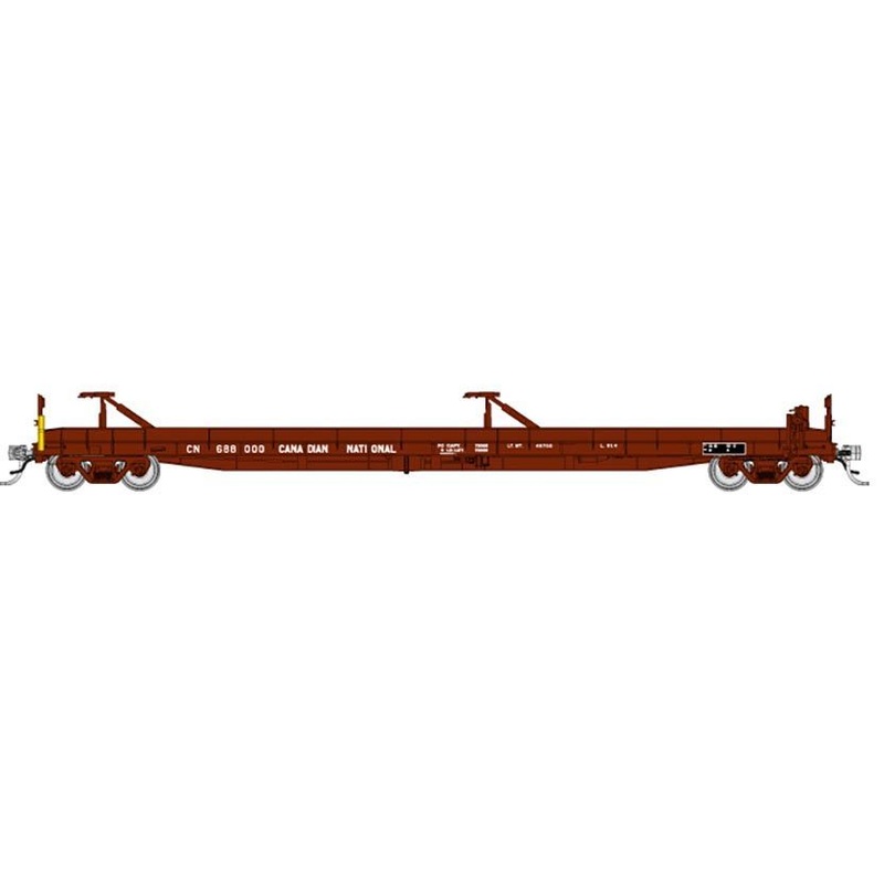 Rapido Trains 151001A HO Scale Vancouver Iron Piggyback Flatcar Canadian National CN #1 (# Varies)