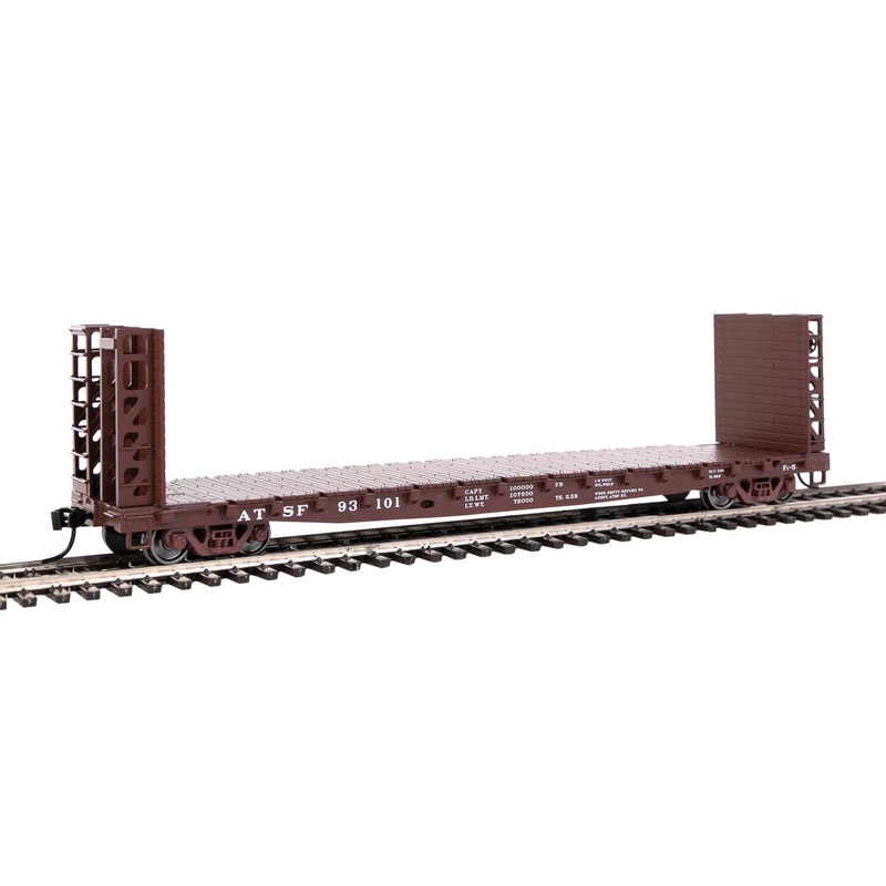 Walthers 910-5901 HO GSC Bulkhead Flatcar Santa Fe 93101