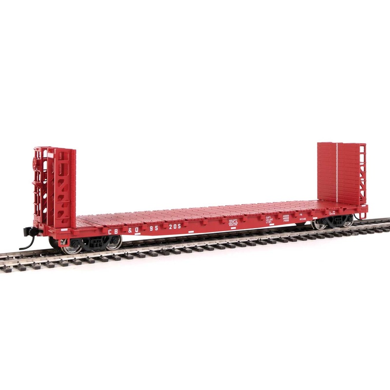 Walthers 910-5907 HO GSC Bulkhead Flatcar Burlington CB&Q 95205