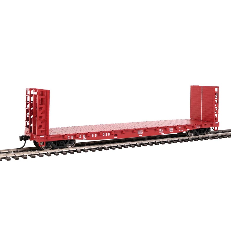 Walthers 910-5908 HO GSC Bulkhead Flatcar Burlington CB&Q 95220