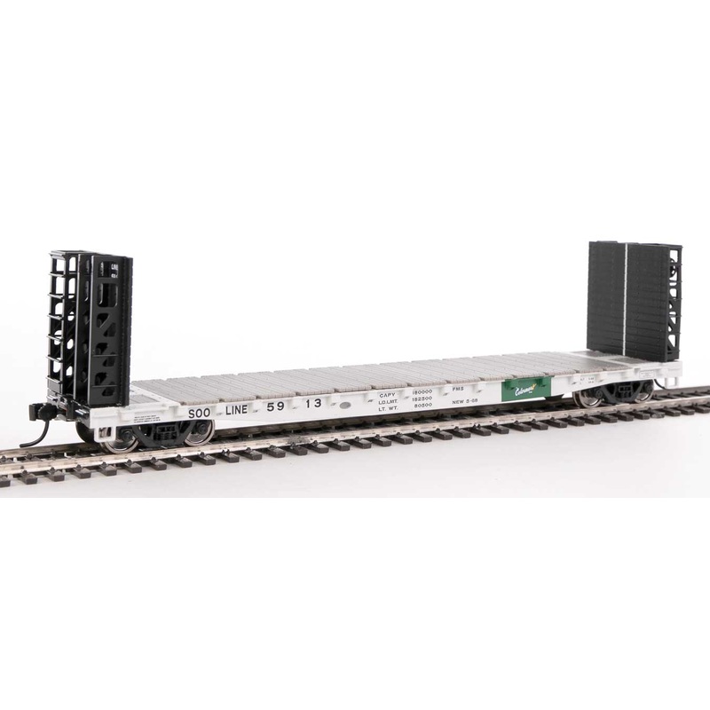 Walthers 910-5913 HO GSC Bulkhead Flatcar SOO Line 5913