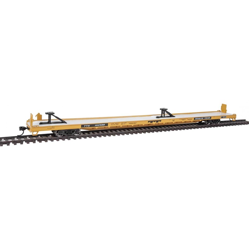 Walthers Mainline 910-5718 HO Scale 89' Channel Side Flatcar Trailer Train TTX 152588