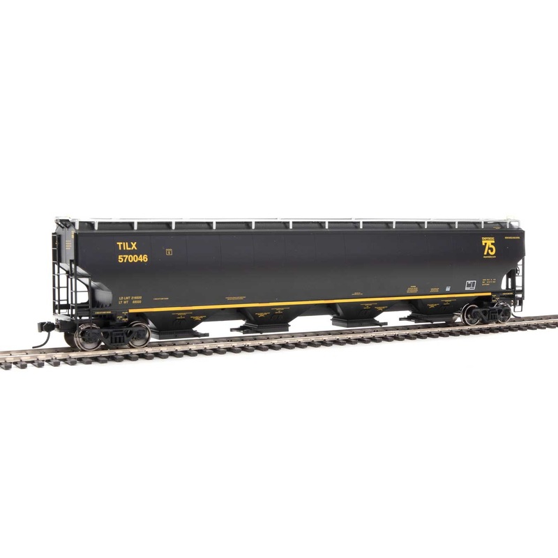 Walthers Proto 920-105861 HO Scale 67' Trinity 6351 4 Bay Hopper "Trinity 75th" TILX 570046