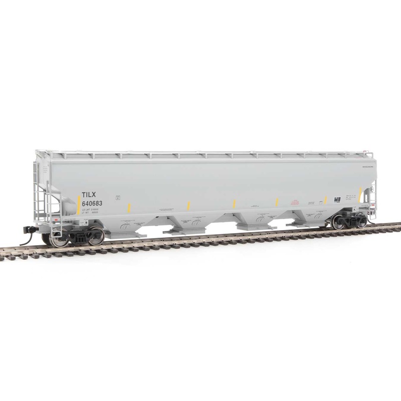 Walthers Proto 920-105864 HO Scale 67' Trinity 6351 4 Bay Hopper Trinity Leasing TILX 640683