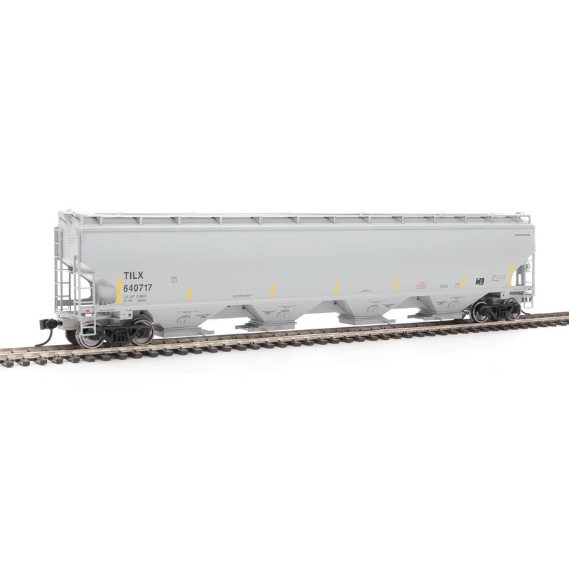 Walthers Proto 920-105865 HO Scale 67' Trinity 6351 4 Bay Hopper Trinity Leasing TILX 640717