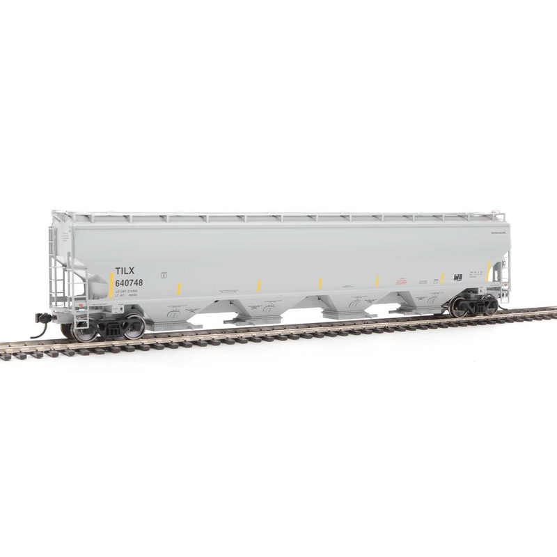 Walthers Proto 920-105866 HO Scale 67' Trinity 6351 4 Bay Hopper Trinity Leasing TILX 640748