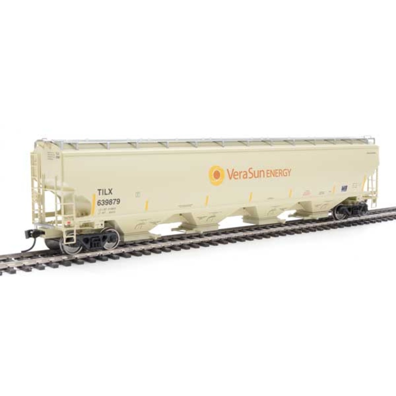 Walthers Proto 920-105869 HO Scale 67' Trinity 6351 4 Bay Hopper Vera Sun TILX 639879