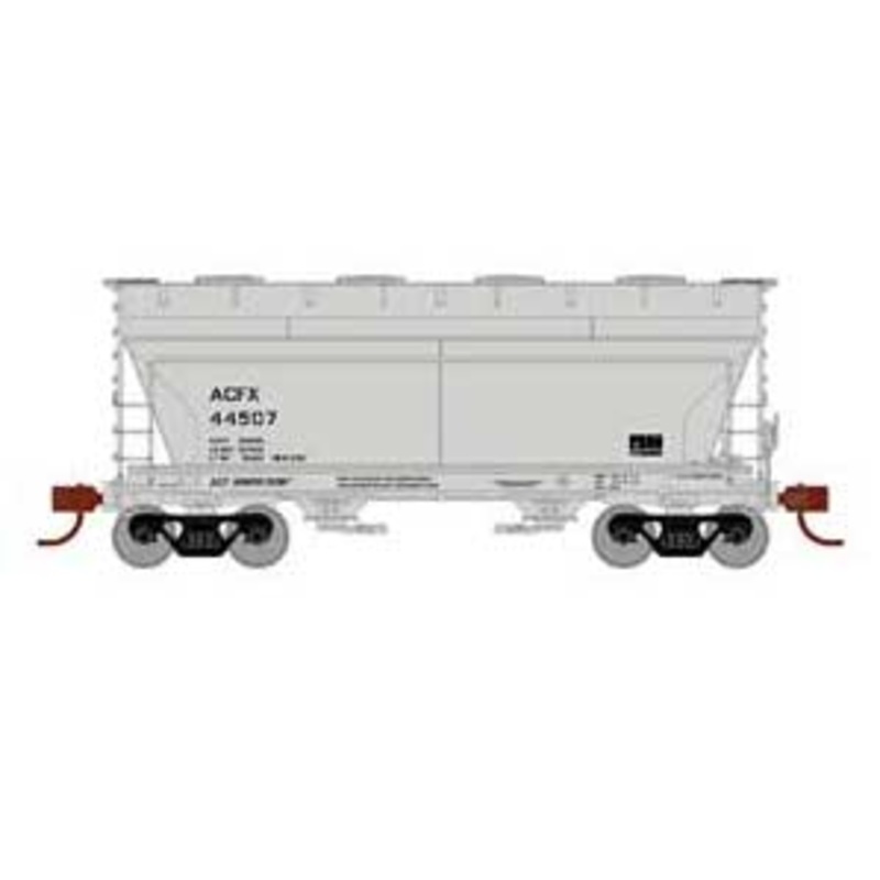 Athearn 81056 HO Scale ACF 2970 2 Bay Covered Hopper ACF Leasing ACFX 44507