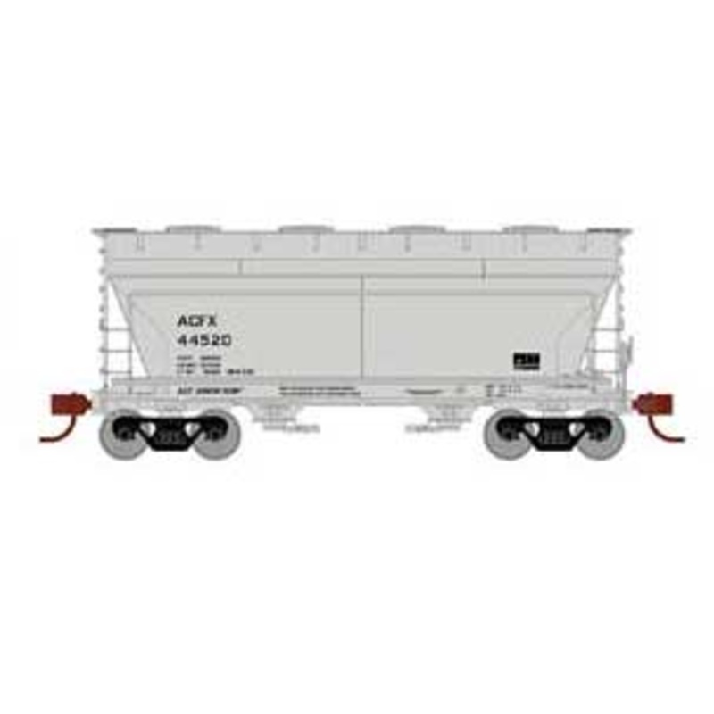 Athearn 81057 HO Scale ACF 2970 2 Bay Covered Hopper ACF Leasing ACFX 44520