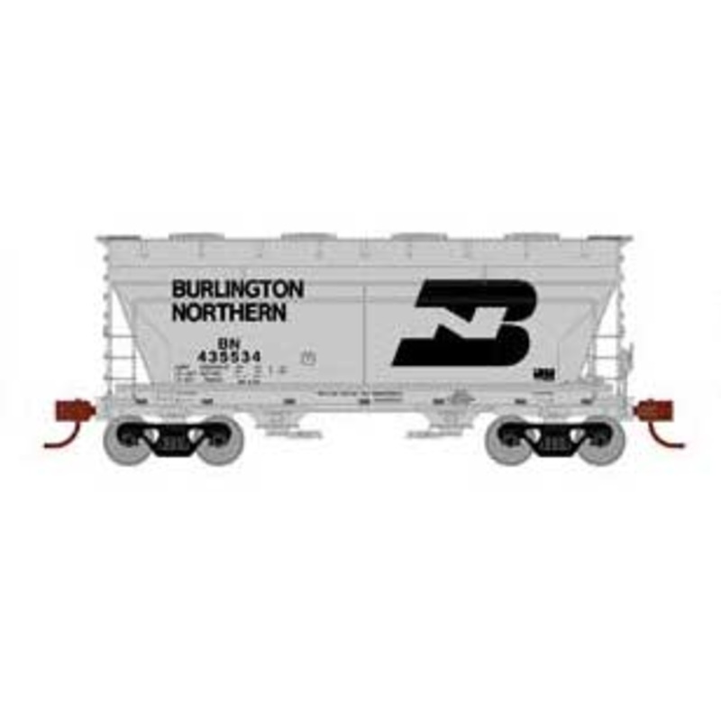 Athearn 81062 HO Scale ACF 2970 2 Bay Covered Hopper Burlington Northern BN 435534