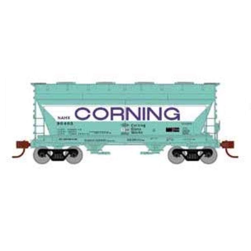 Athearn 81066 HO Scale ACF 2970 2 Bay Covered Hopper Corning NAHX 90403