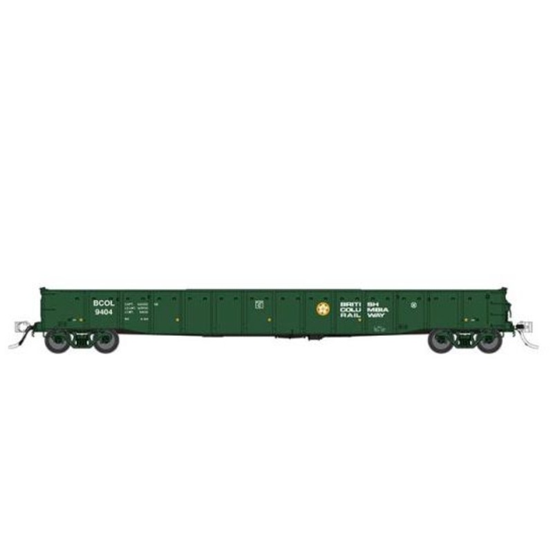 Rapido Trains 50047A HO Scale 52'6" Mill Gondola British Columbia Rwy BC Rail #Varies