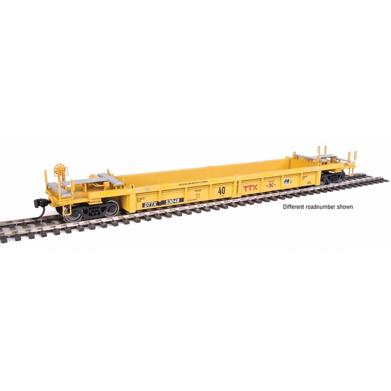 Walthers Mainline 910-8409 HO Scale Thrall Rebuilt 40' Well Car TTX DTTX 53125