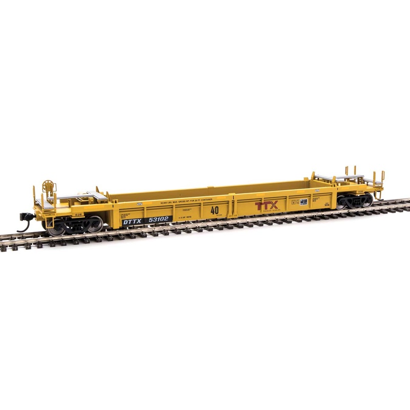 Walthers Mainline 910-8416 HO Scale Thrall Rebuilt 40' Well Car TTX DTTX 53102