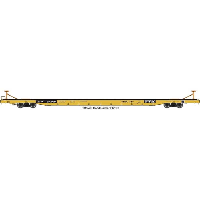 Walthers Proto 920-104217 HO Scale Bethlehem Flush-Deck Flatcar TTX "Twin 45" KTTX 960039