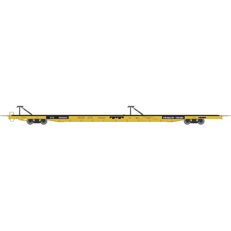 Walthers Proto 920-104224 HO Scale Bethlehem Flush-Deck Flatcar Trailer Train TTX 156003