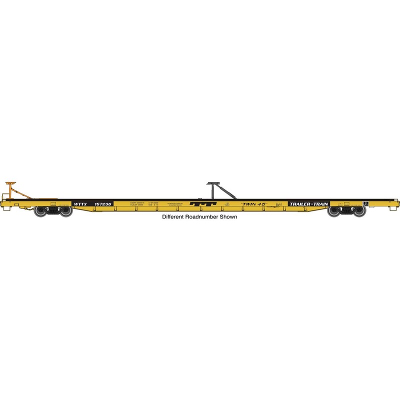 Walthers Proto 920-104228 HO Scale Bethlehem Flush-Deck Flatcar TTX "Twin 45" WTTX 157939