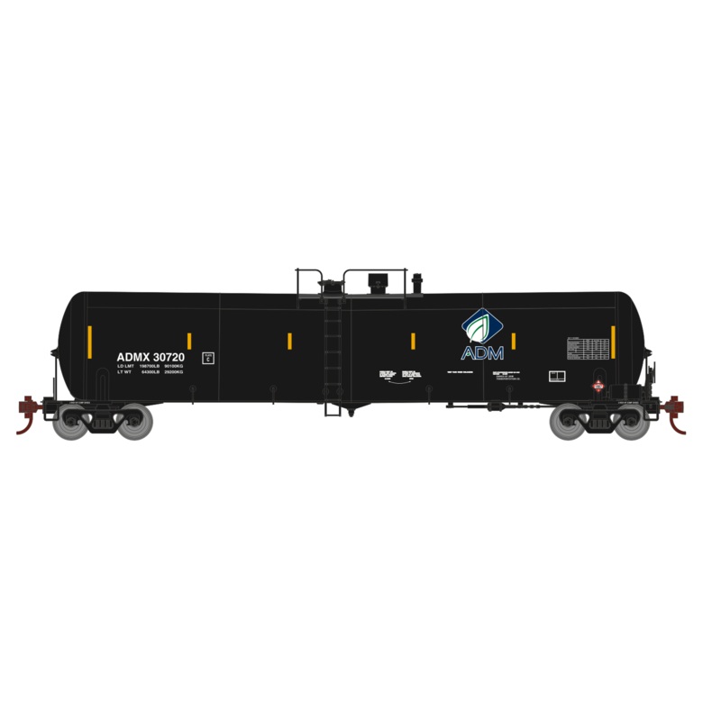 Athearn 29917 HO Scale 30,000 Gallon Ethanol Tank Car ADMX 3 Pack #1