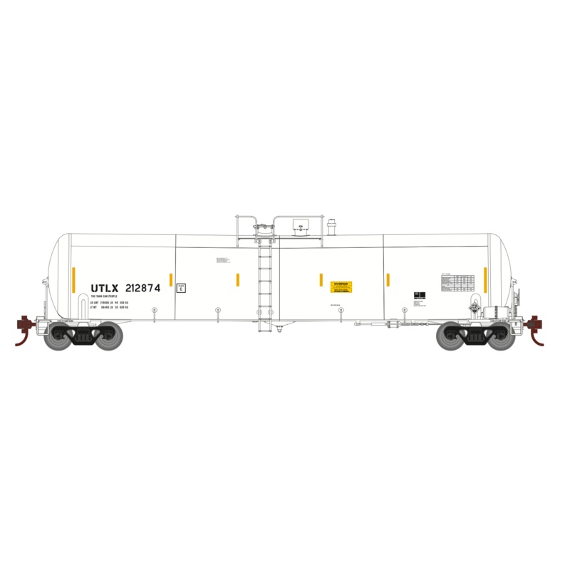 Athearn 29925 HO Scale 30,000 Gallon Ethanol Tank Car White ULTX 212869