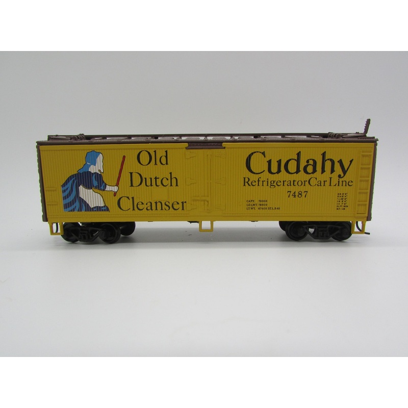 Athearn 5208 HO Scale 40' Wood Reefer Car (Blue Box Kit) Old Dutch Cleanser ODC 7487 - NOS