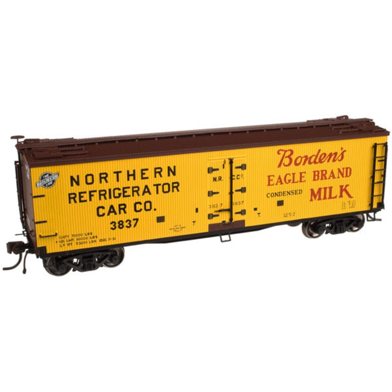 Atlas 20002005 HO Scale 40' Wood Reefer Borden's NRCC 3837 - NOS