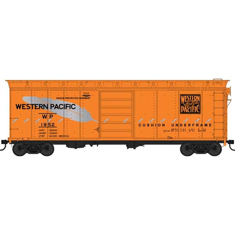 Bowser 42866 HO Scale 40' Boxcar Western Pacific WP 1960