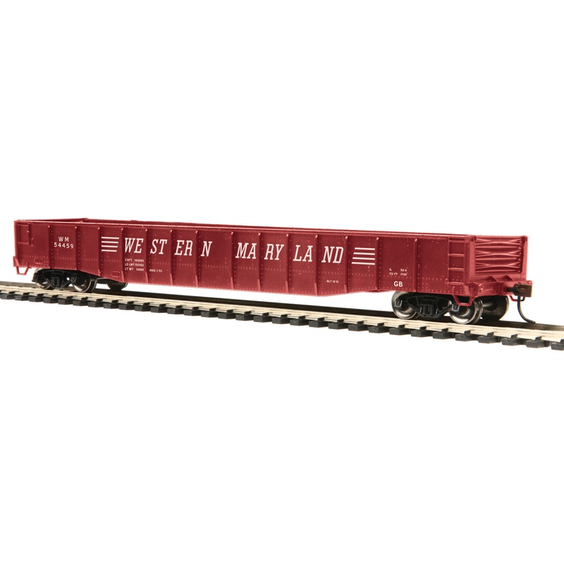 MTH 85-72020 HO Scale 70 Ton Mill Gondola Western Maryland WM 54459 - NOS