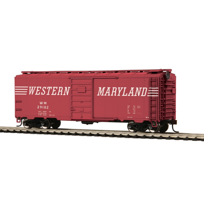 MTH 85-74090 HO Scale 40' PS-1 Boxcar Western Maryland WM 29182 - NOS