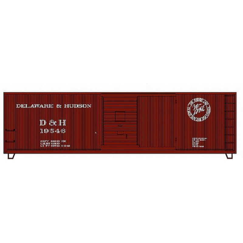 Roundhouse 85202 HO Scale 40' Double Sheathed Boxcar Delaware & Hudson D&H 20734 - NOS