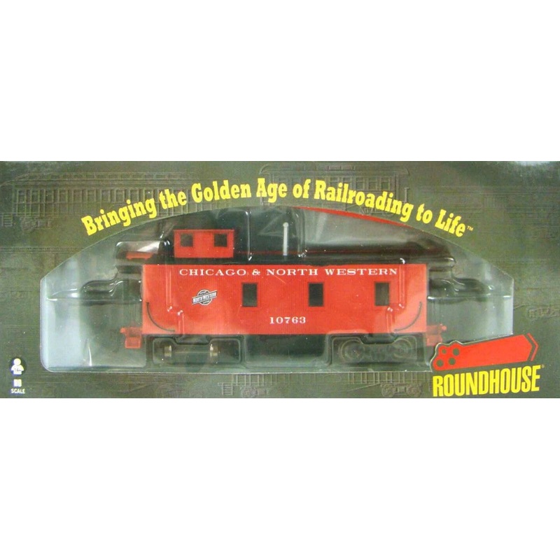 Roundhouse 85814 HO Scale Standard Wood Caboose Chicago NorthWestern C&NW 10763 - NOS