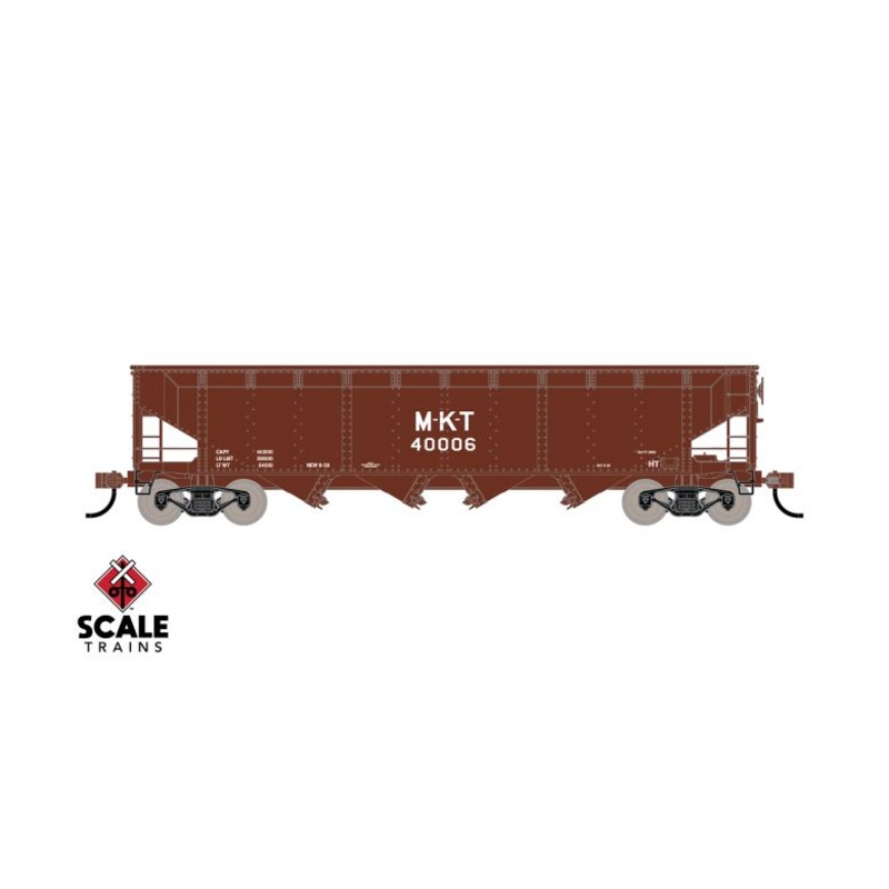 ScaleTrains Kit Classics 1215 70 Ton 4 Bay Open Hopper Missouri-Kansas-Texas MKT 40006