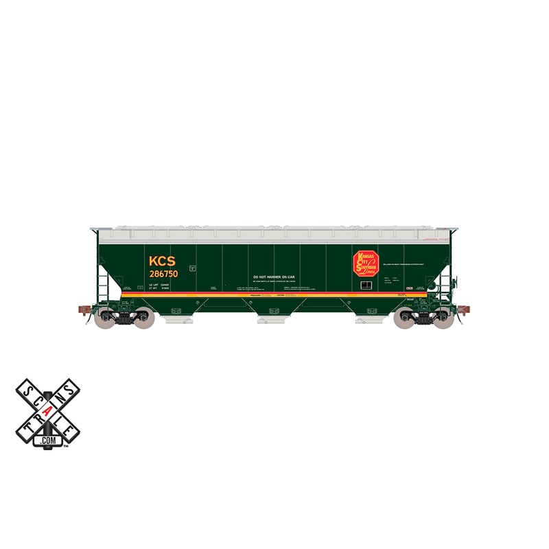 ScaleTrains Rivet 33331 HO Scale Gunderson 5188 Covered Hopper Kansas City Southern KCS 286851