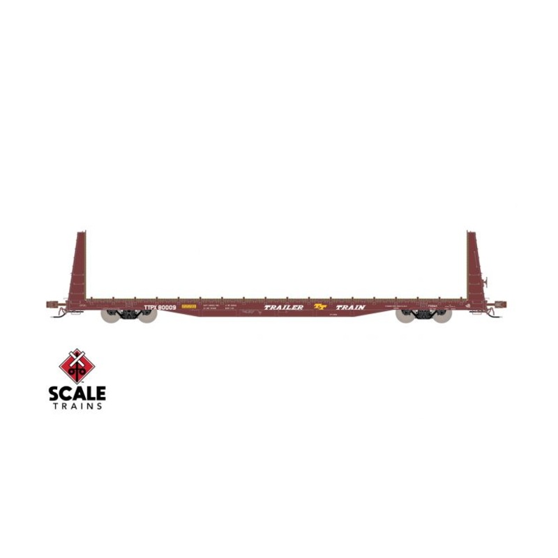 ScaleTrains Rivet 38376 HO Scale BSC F68AH Bulkhead Flatcar "Oxide" TTPX 80269