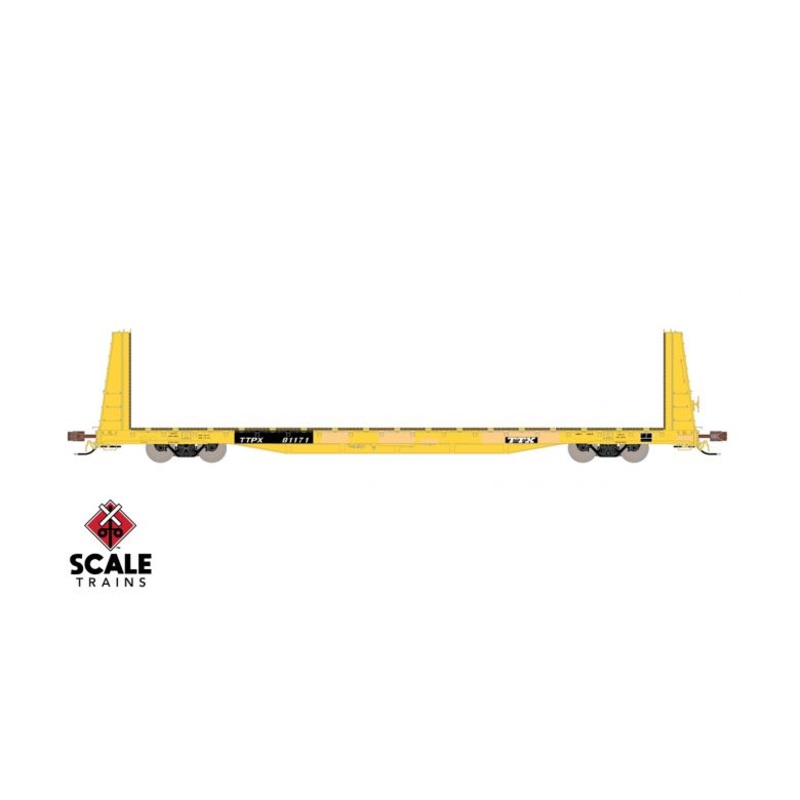 ScaleTrains Rivet 38385 HO Scale BSC F68AH Bulkhead Flatcar "Speed" TTPX 811230