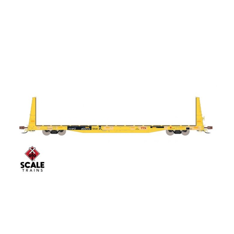 ScaleTrains Rivet 38394 HO Scale BSC F68AH Bulkhead Flatcar "Red Logo" TTPX 80244