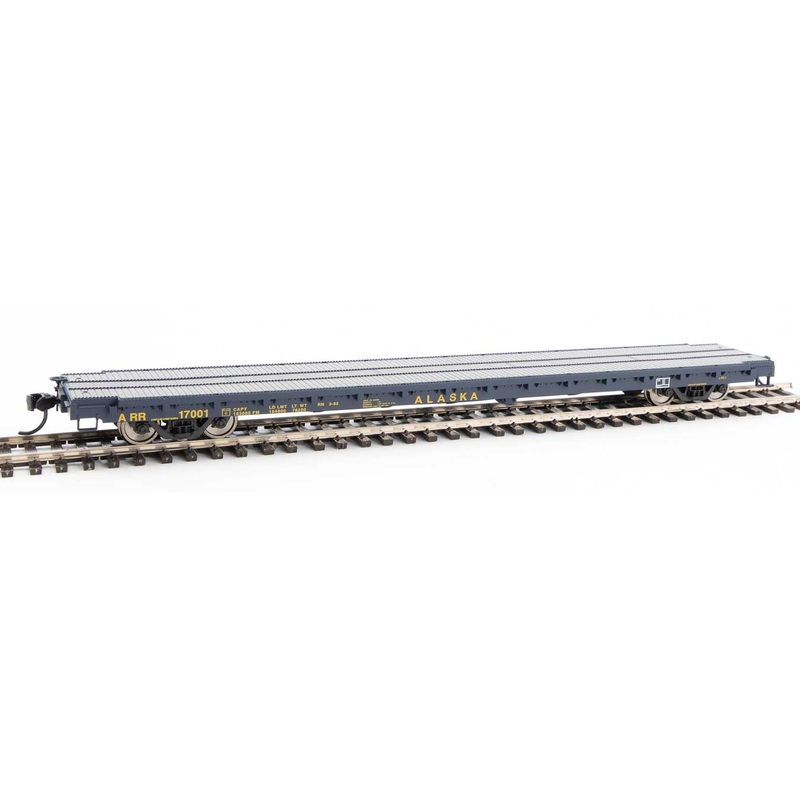 Walthers Mainline 910-5355 60' Pullman Flatcar Alaska ARR 17001