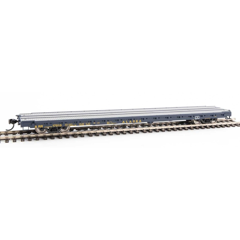 Walthers Mainline 910-5357 60' Pullman Flatcar Alaska ARR 17010