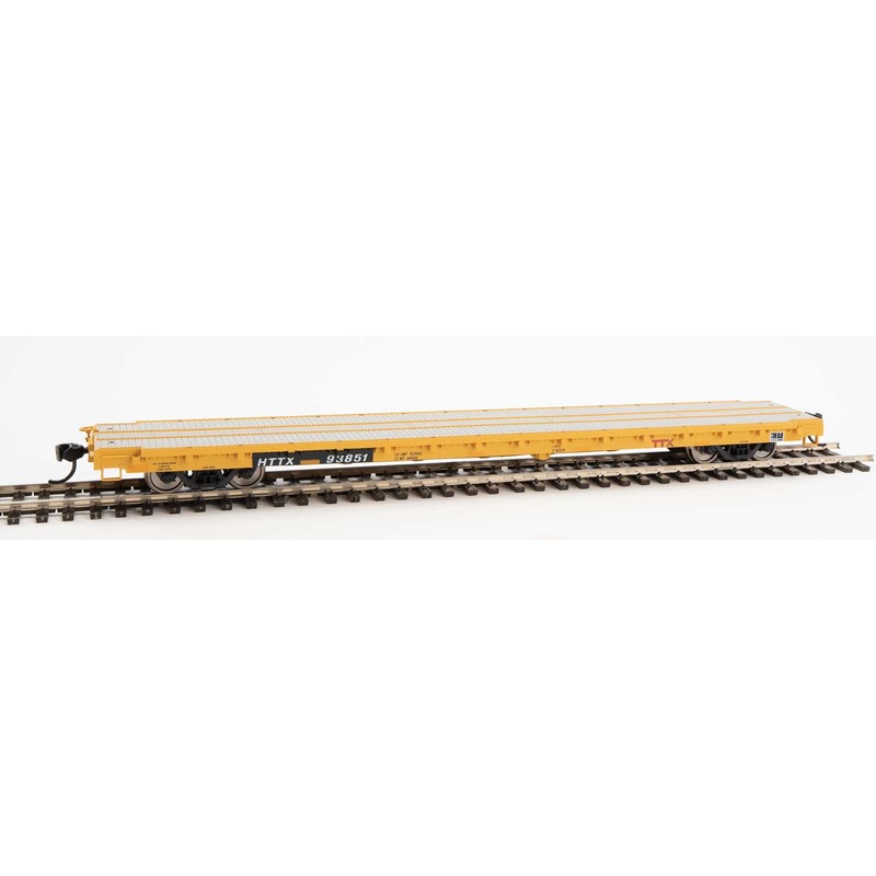 Walthers Mainline 910-5364 60' Pullman Flatcar "Heavy Duty" TTX HTTX 93851