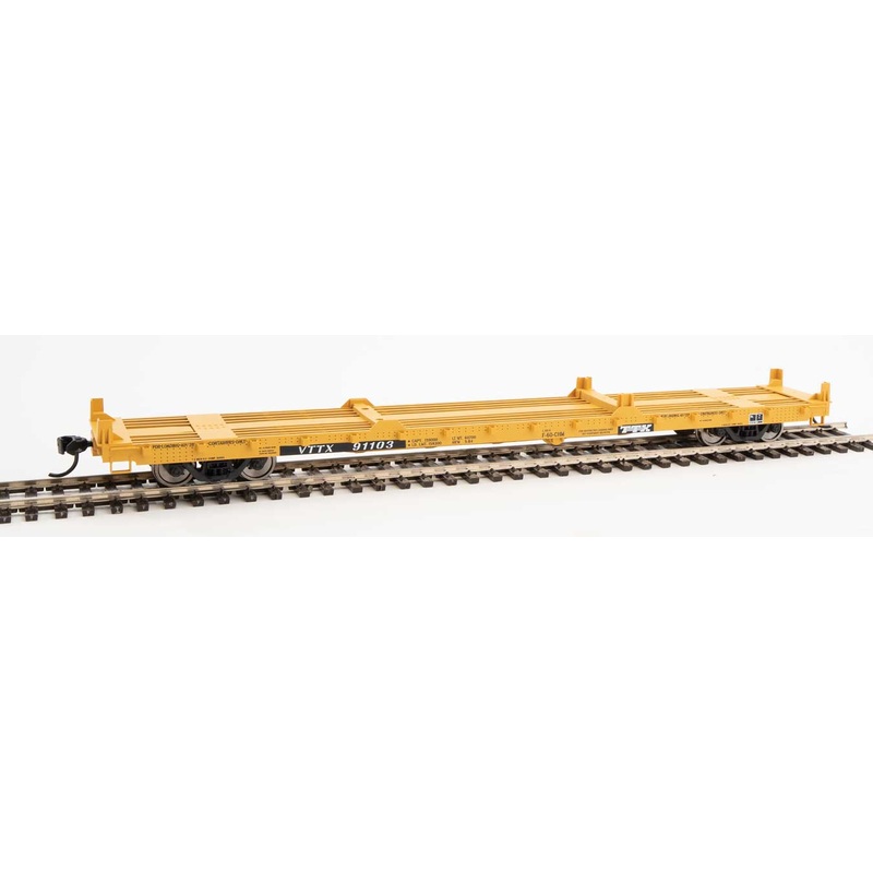 Walthers Mainline 910-5380 60' Pullman Flatcar "Container Service" TTX  VTTX 91103