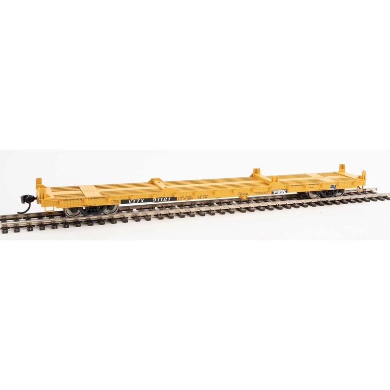Walthers Mainline 910-5381 60' Pullman Flatcar "Container Service" TTX  VTTX 91121