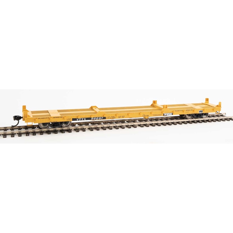 Walthers Mainline 910-5385 60' Pullman Flatcar "Container Service" TTX  VTTX 92297