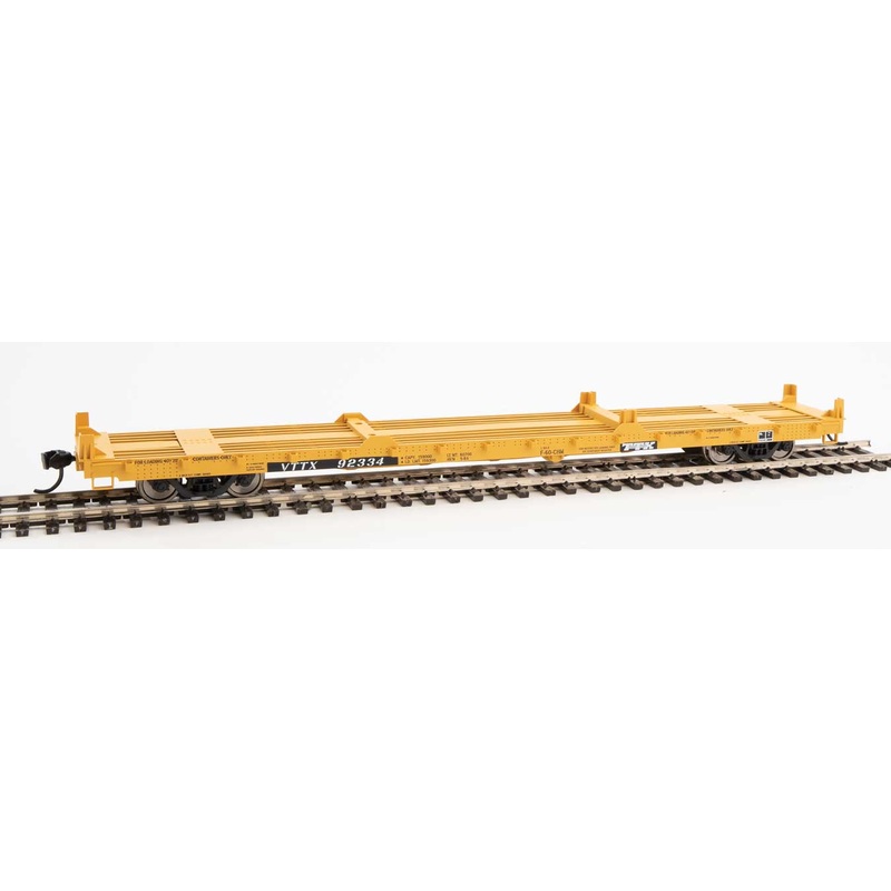 Walthers Mainline 910-5386 60' Pullman Flatcar "Container Service" TTX  VTTX 92334