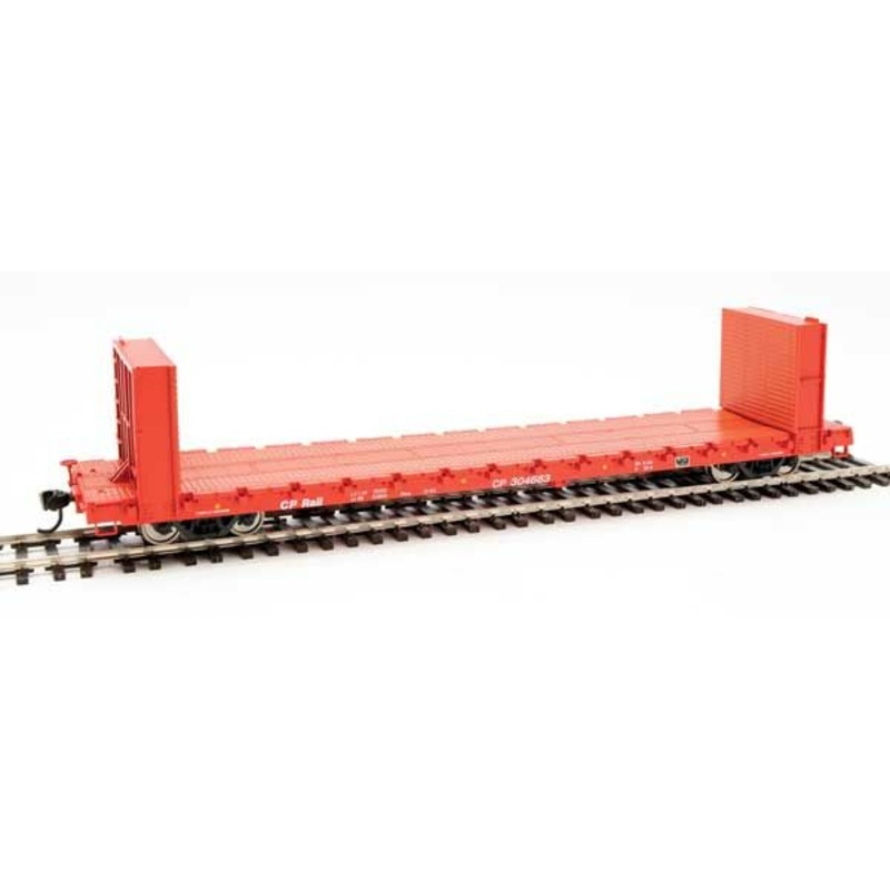Walthers Mainline 910-5837 60' Pullman Bulkhead Flatcar Canadian Pacific CP Rail 304663